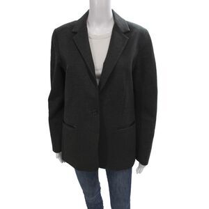 Estelle & Finn Womens Basic Jacket Gray Long Sleeve Solid Classic Size 8